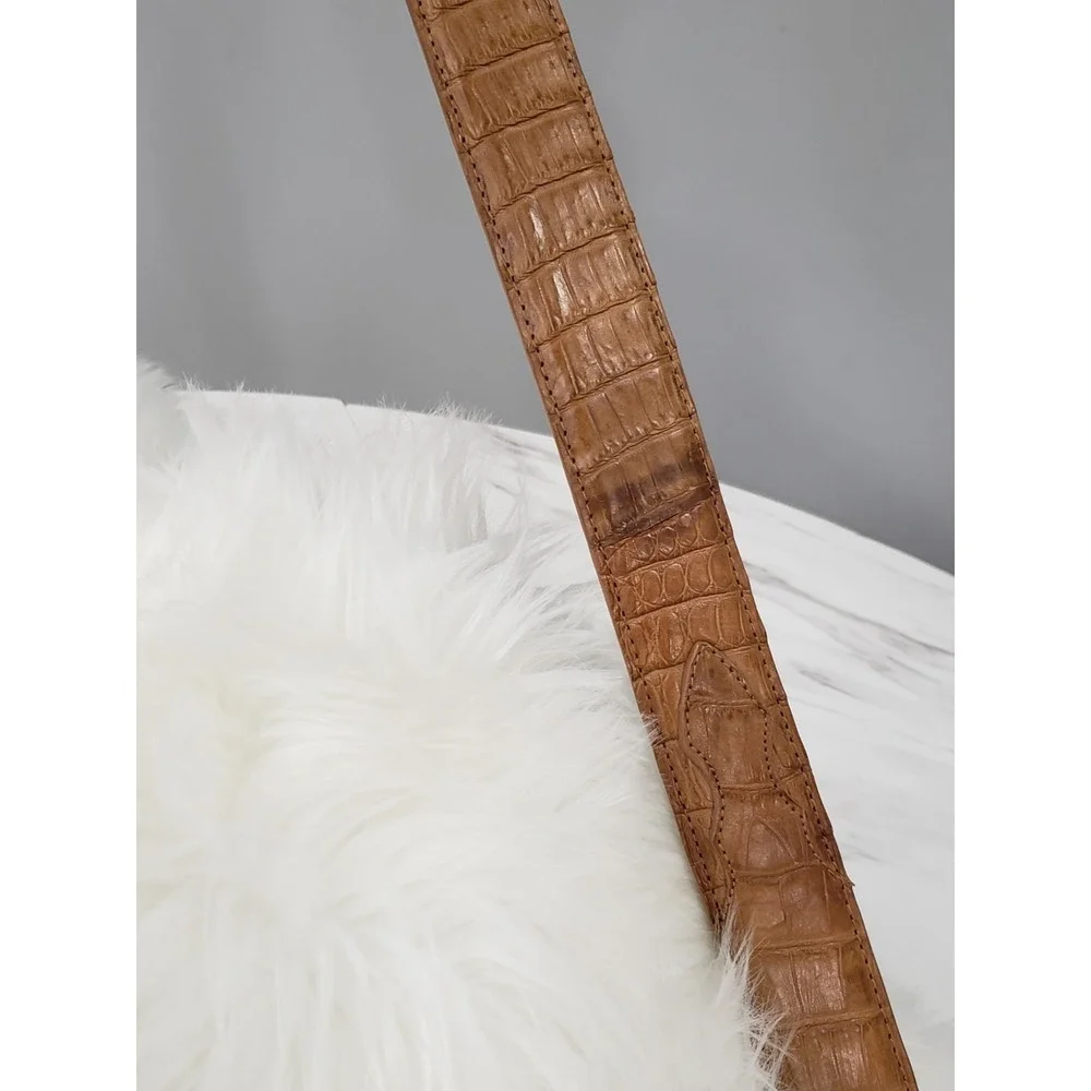 Cody James Belt Size 32 Handmade In Mexico Genuine‎ Caiman Leather Men Women
